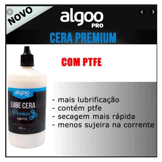 Imagem de Lubrificante Corrente bicicleta Lube Cera Premium Algoo 200ml