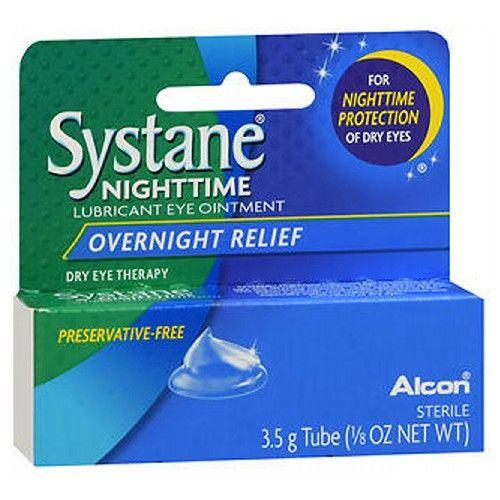 Imagem de Lubrificante noturno para olhos secos, 3.5 gm. Ideal para hidratação e relaxamento durante o sono
