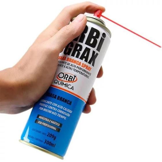 Imagem de Lubrificante Orbi Grax Graxa Branca Spray 300ml