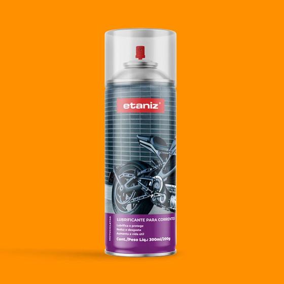 Imagem de Lubrificante spray para corrente de moto 300ml etaniz