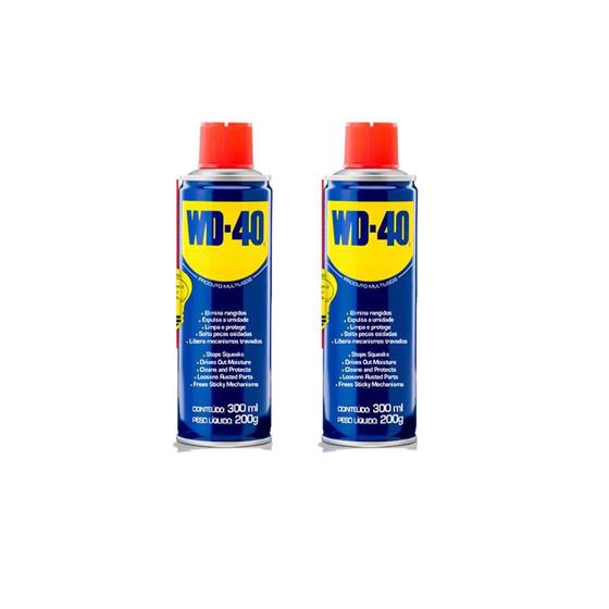 Imagem de LUBRIFICANTE WD-40 300ML SPRAY kit com 2 unidades