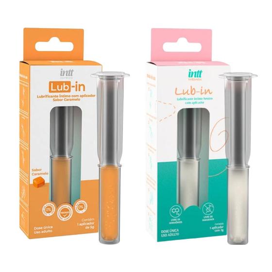 Imagem de Lubrificantes íntimos com aplicador Caramelo e Neutro KIT 2