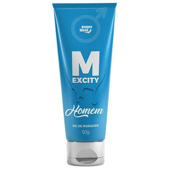 Imagem de Lubrificantes Íntimos Gel Deslizante Comestível Beijável M Excity Masculino 50g - Pepper Blend