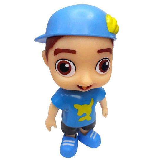 Imagem de Luccas Neto Boneco Popipo Brinquedo Infantil Personagem Azul - First Toy