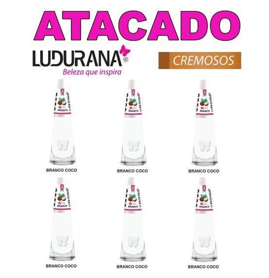 Imagem de Ludurana kit c/ 6 unid. de esmalte cremoso branco coco solto 8ml