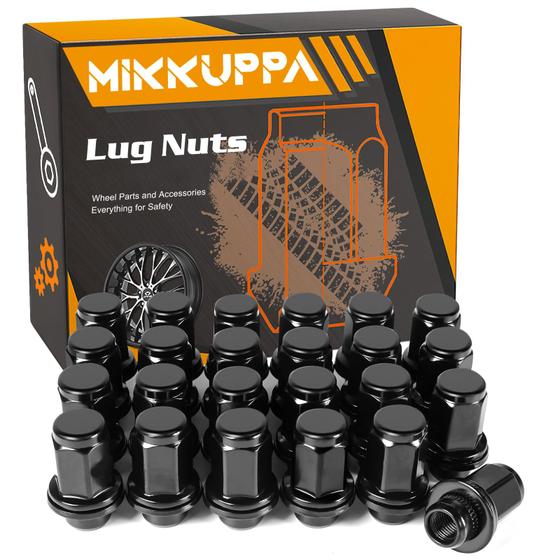 Imagem de Lug Nuts MIKKUPPA M12X1.5 Black Mag 47 mm de altura para Toyota