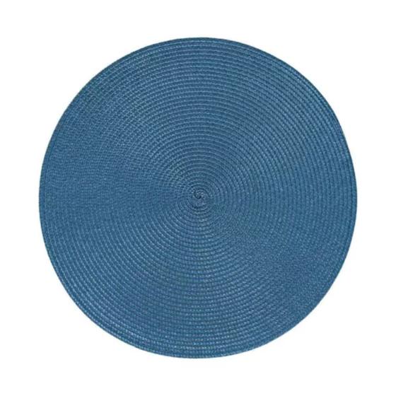 Imagem de Lugar Americano Luna Avulso Bluestone Copa e Cia 38cm Diâmetro Jogo Americano Unitário Azul