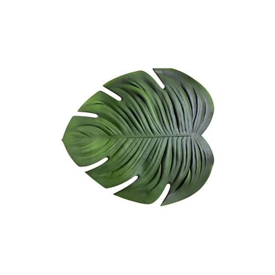 Lugar americano Lyor Folha 46x43cm verde Imagem de Lugar americano Lyor Folha 46x43cm verde
