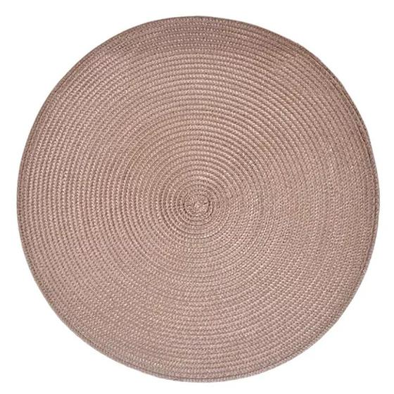 Imagem de Lugar Americano Poliéster Fresno Espiral Taupe 38cm 1 pç 2882 - Lyor