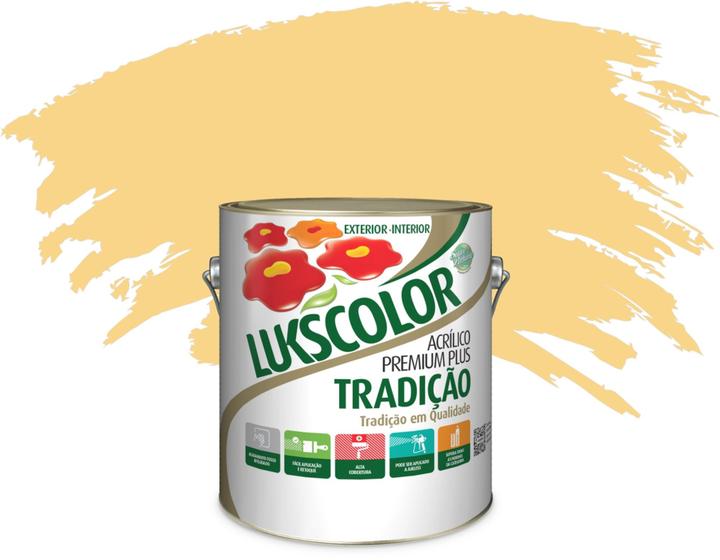 Imagem de Lukscolor  tinta latex acrilica 3,6l perfumada varias cores