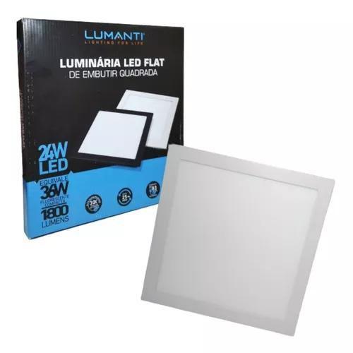 Imagem de Lum. Painel Led Emb. Quadrado Branco 24w 6500k - Lumanti