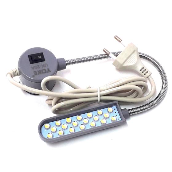 Luminária 20 Led Yoke Com Imã e Haste Flexível Para Máquinas De Costura Luminária Magazine Luiza