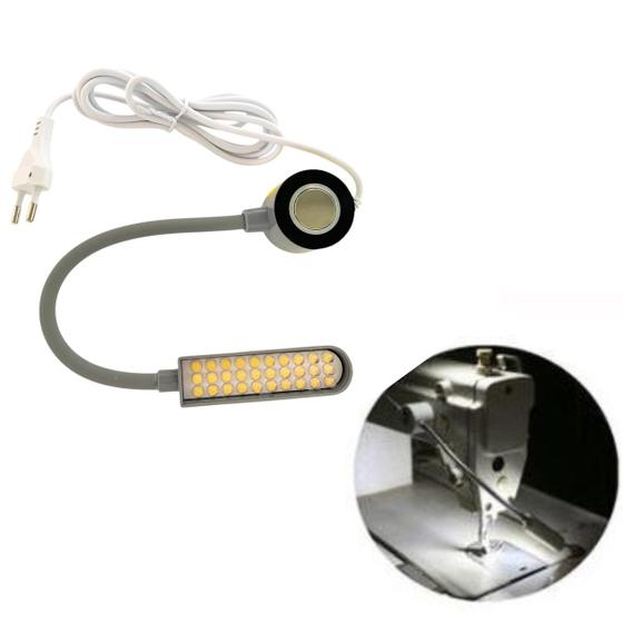 Imagem de Luminaria 30 Leds Haste Flexivel Maquina Costura Bivolt Luz para Costurar Lâmpada