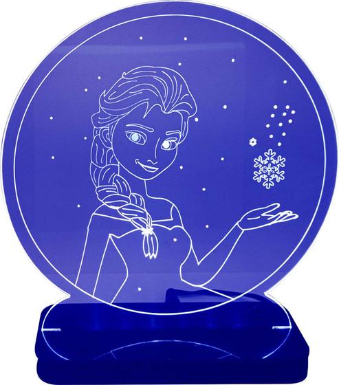 Imagem de Luminária Abajur Acrílico de Mesa Elsa - Presente