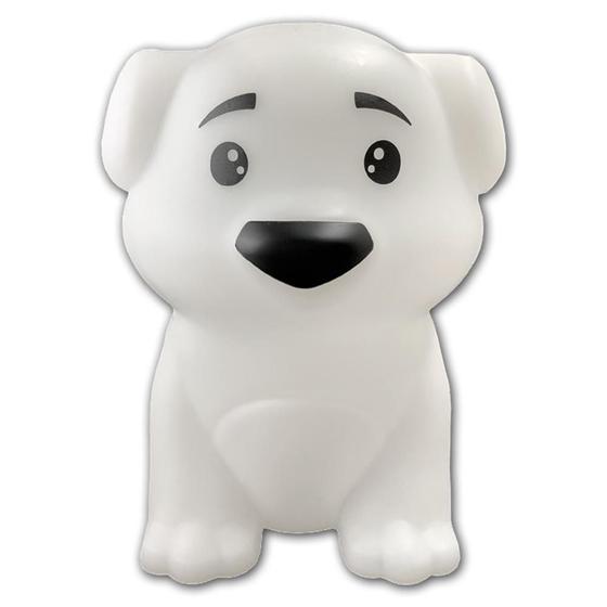 Imagem de Luminária Abajur De Mesa Cachorrinho Branco Grande Menino