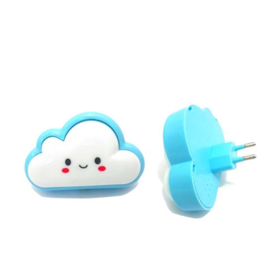 Luminária Abajur De Tomada Nuvem Luz Noturna Led Infantil - KAEKA - Luz ...