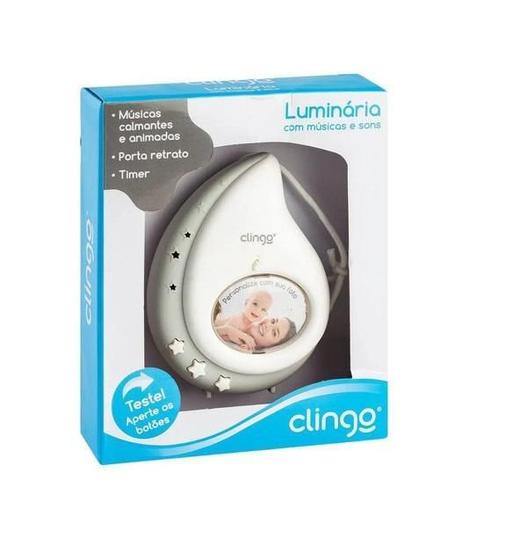 Imagem de Luminaria Abajur Luz E Sons Foma Gota Clingo Personalizavel