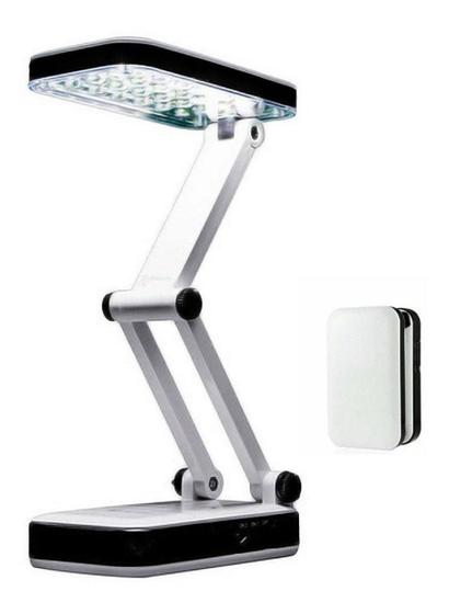 Imagem de Luminária Abajur Mesa Base Articulável Flexível Dobrável