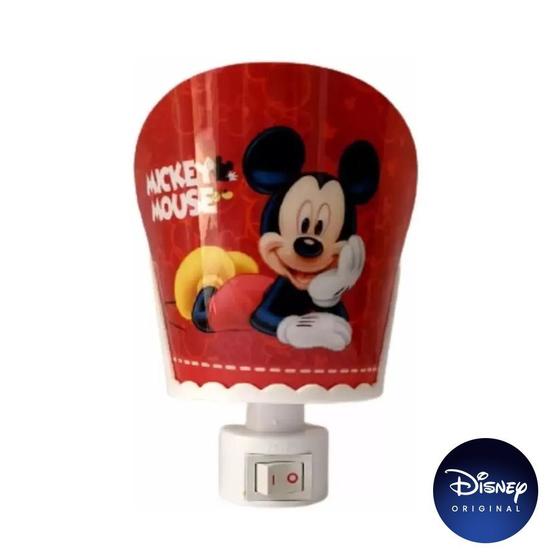 Imagem de Luminária Abajur Parede Mickey Mouse - Lâmpada Bivolt - Disney Original - 1 Un - Rizzo