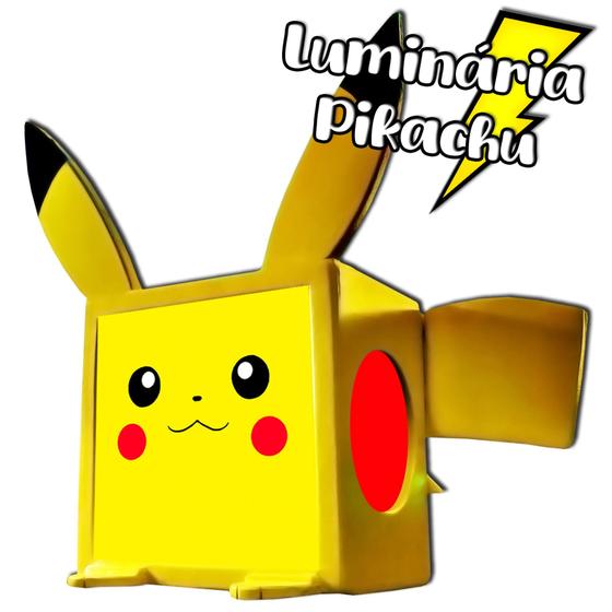 Imagem de Luminária Abajur Pikachu Pokémon Decoração Geek