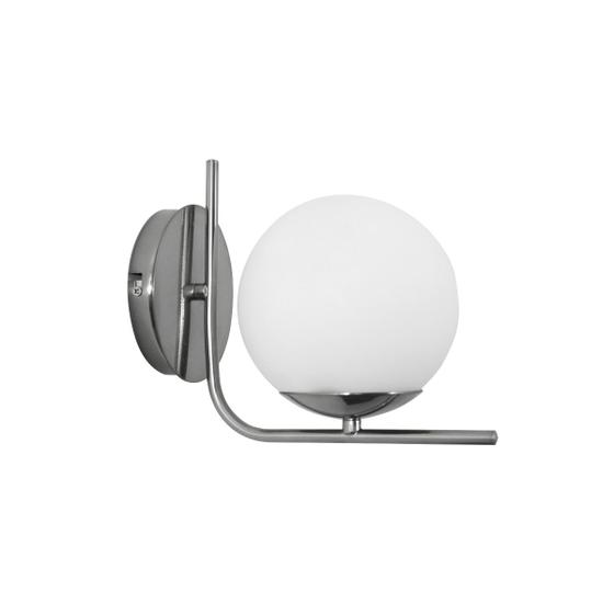 Imagem de Luminária Arandela de Parede Uno Com Globo de Vidro Leitoso 791/1