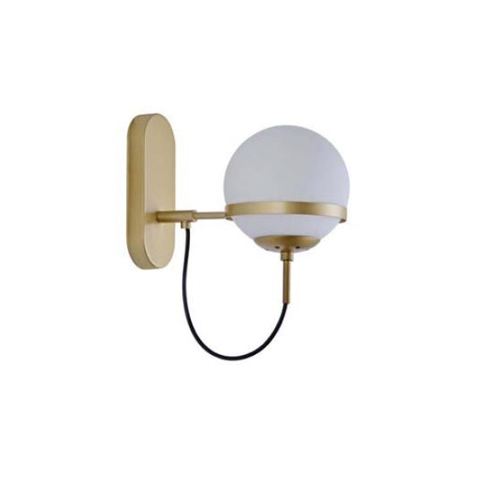 Imagem de Luminária Arandela Globo Kori Dourado 15cm E27 Mbled