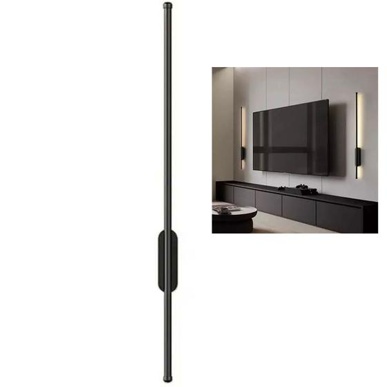 Imagem de Luminaria Arandela LED Perfil 3 em 1 Slim Luz Indireta Parede Sala Quarto Decoraçao Minimalista Iluminaçao Ambiente