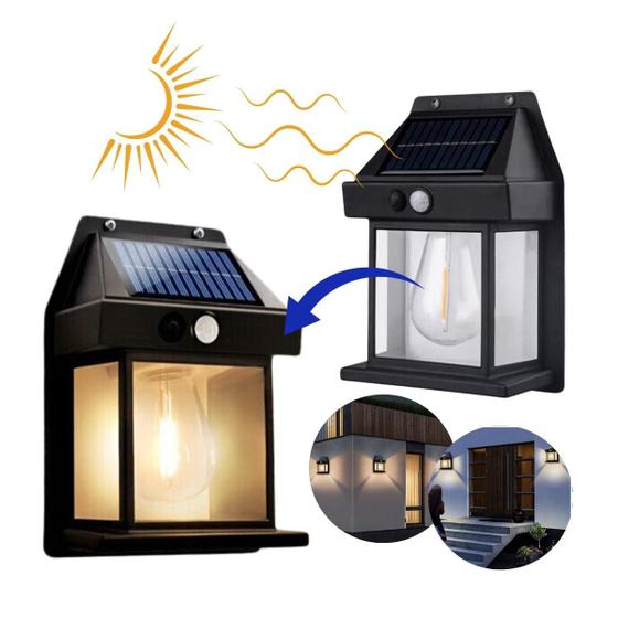 Luminária Arandela Solar Parede Externa Jardim A Mais Forte Sem Fio ...