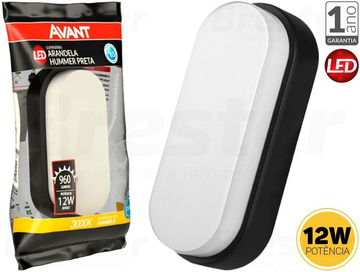 Luminária Arandela Tartaruga Led Hummer Evo 12w 3000k Avant Luminária