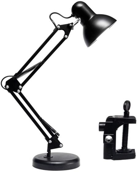 Imagem de Luminária Articulada Mesa Abajur Tipo Pixar Base Garra (Pret