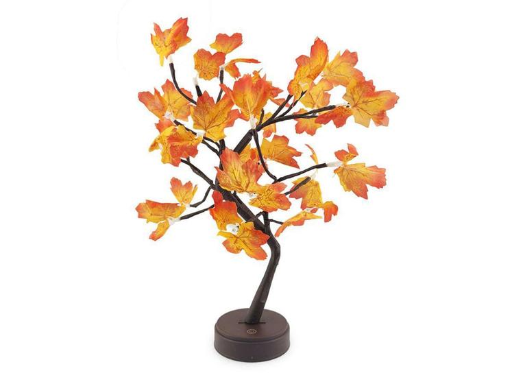 Imagem de Luminária Arvore Canadá USB 24 Leds Folhas de Bordô Maple Abajur Quarto Decorativo Presen - 123 Útil