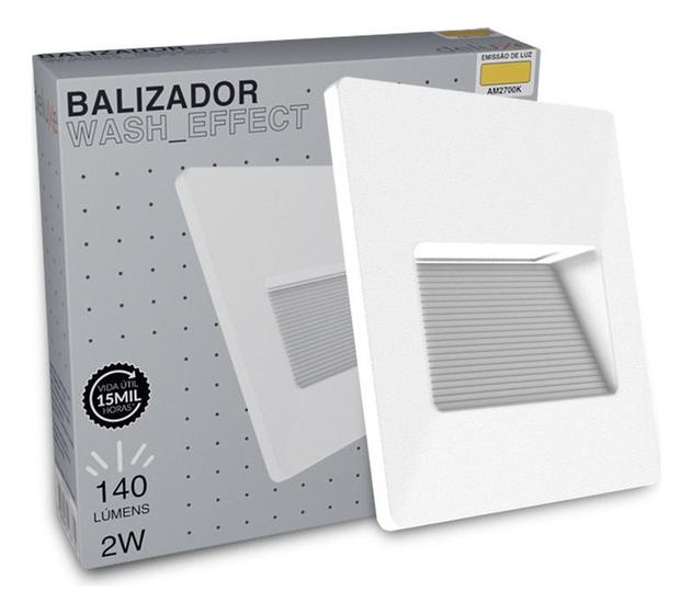 Imagem de Luminária Balizador Parede Led Embutir 2w Bivolt 2700k Avant