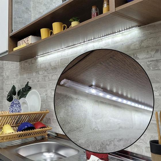 Imagem de Luminária Barra com Fita de LED 115cm para Cozinhas Madesa