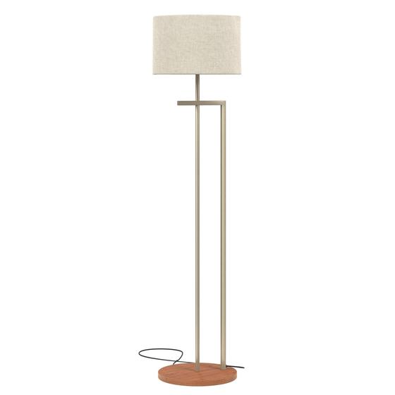 Imagem de Luminária Base Ferro E Mdf Luxo Industrial Decoração Alto Padrão Bivolt Salone