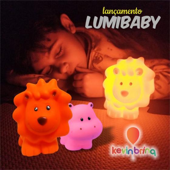 Luminária Bichinho Safari Leão Abajur led Sem Fio Luminária para bebê