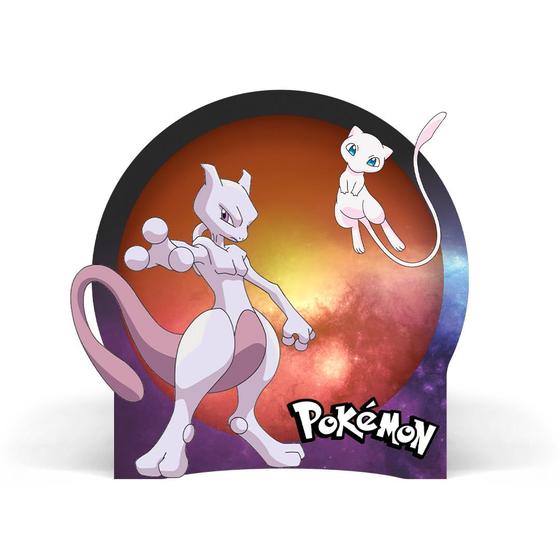 Imagem de Luminária Circular Pokémon Mew e Mewtwo