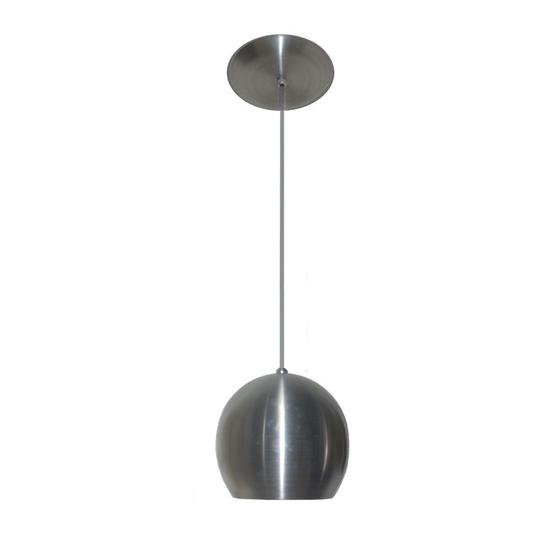 Luminaria Colorida Modelo Bolinha - Cor Aluminio Escovado Menor preço em Luminaria Colorida Modelo Bolinha - Cor Aluminio Escovado