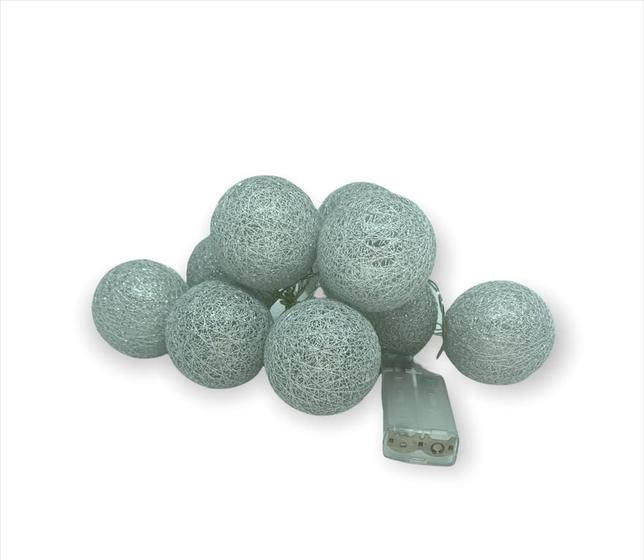 Luminária Cordão De Led HIPER FESTA C/10 BOLINHAS 5CM Cordão de Luz Magazine Luiza