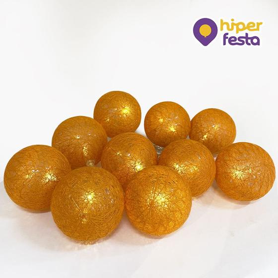 Luminária Cordão De Led HIPER FESTA C/10 BOLINHAS 5CM Cordão de Luz Magazine Luiza
