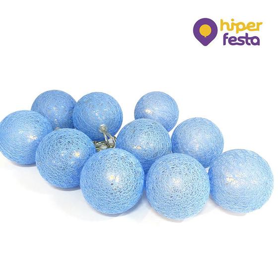 Luminária Cordão De Led HIPER FESTA C/10 BOLINHAS 5CM Cordão de Luz Magazine Luiza