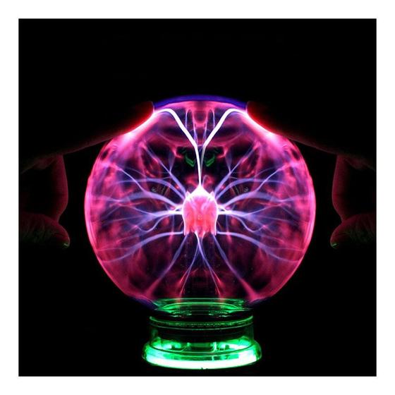 Luminária Criativa Globo Plasma Abajur Mesa Sala Jantar Quarto Led