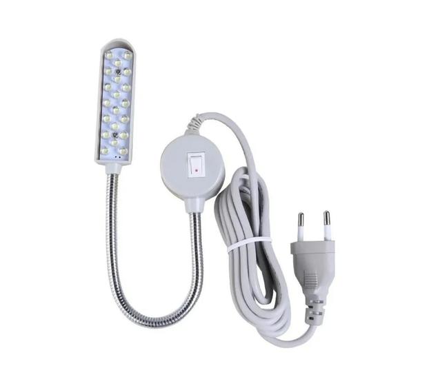 Luminária De 20 Led'S Haste Flexível Para Máquina De Costura YOKE Luminária Magazine Luiza