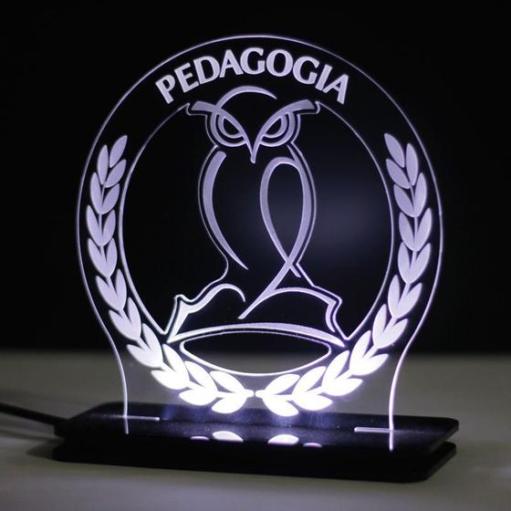 Imagem de Luminária de Acrílico Pedagogia Coruja