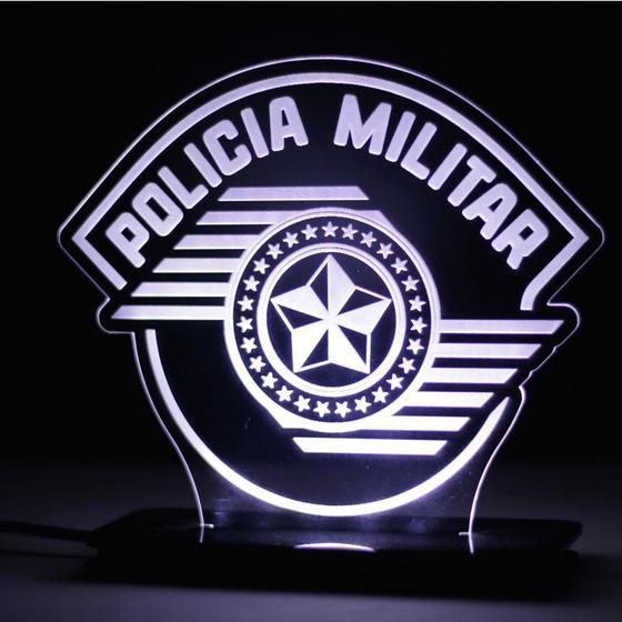 Imagem de Luminária de Acrílico Polícia Militar