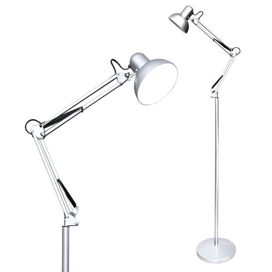 Luminaria de Chão 1,90m Articulada Abajour de Chão Coluna Pedestal