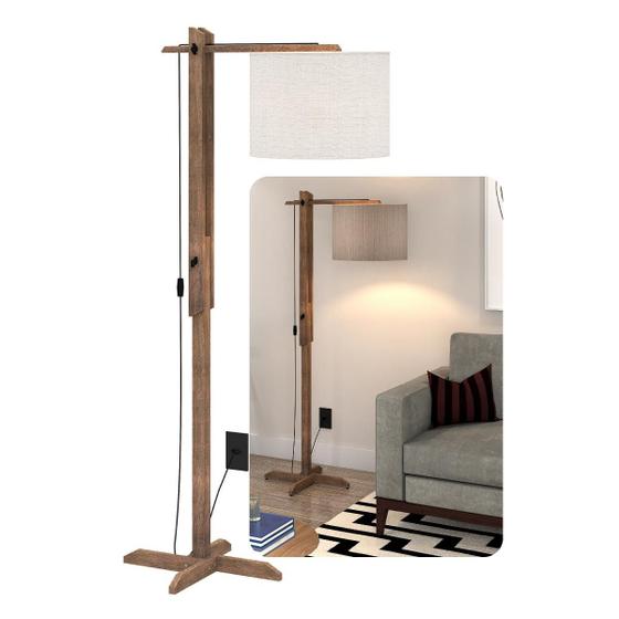 Luminária De Chão Articulável Abajur Flexível Quarto/sala Menor preço em Luminária De Chão Articulável Abajur Flexível Quarto/sala