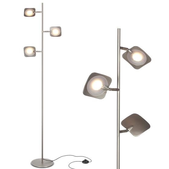 Imagem de Luminária de chão Brightech Tree LED Spotlight Dimmable Satin Nickel