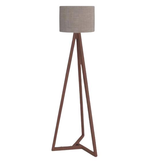 Luminaria de chão Classic Tripe Decorativo 1,60m Off White Ofertamo Luminaria de chão