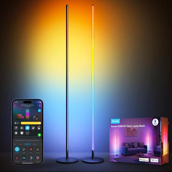 Imagem de Luminária de Chão Govee RGBIC (2 Unidades) - Compatível com Alexa