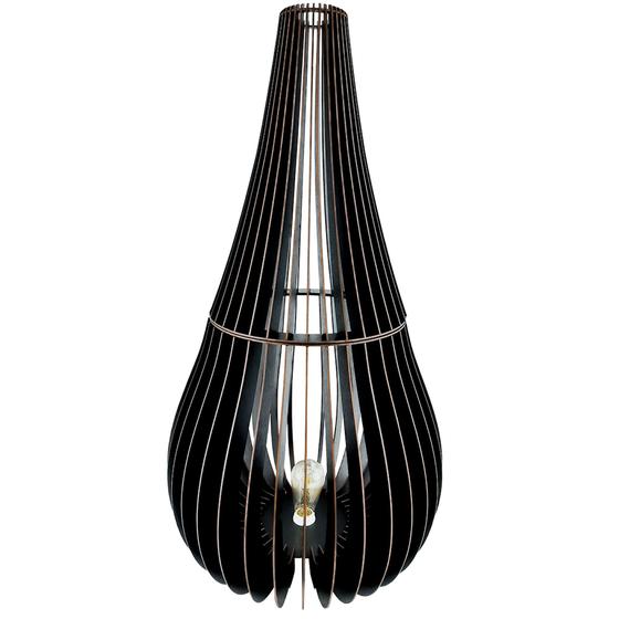 Luminaria De Chão Piso Gota Mdf Vazado 90cm Decoração Bivolt